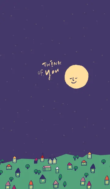 [LINE着せ替え] The moon think of you all the time..の画像1