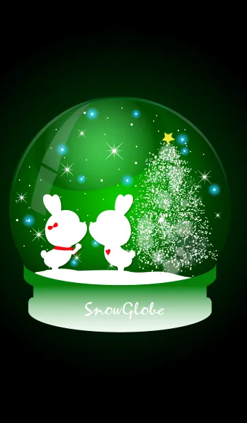 [LINE着せ替え] Snow globe -GREEN-の画像1