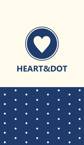 HEART＆DOT -NAVY-の着せ替えメイン画像