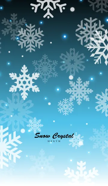 [LINE着せ替え] Snow Crystal -BLUELIGHT2-の画像1