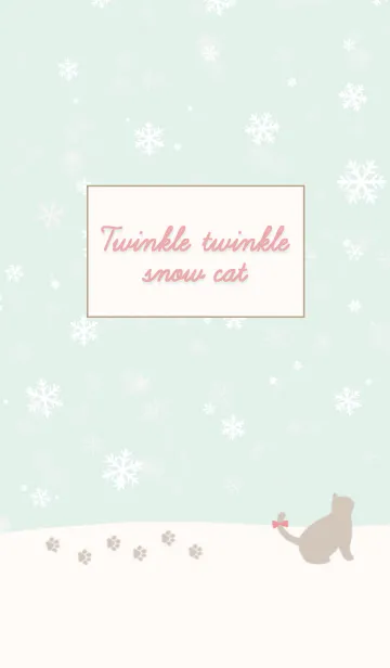 [LINE着せ替え] Twinkle twinkle snow cat.の画像1