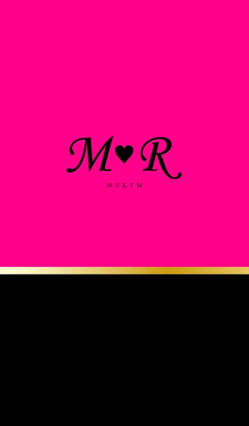 [LINE着せ替え] INITIAL -M＆R- Pinkの画像1