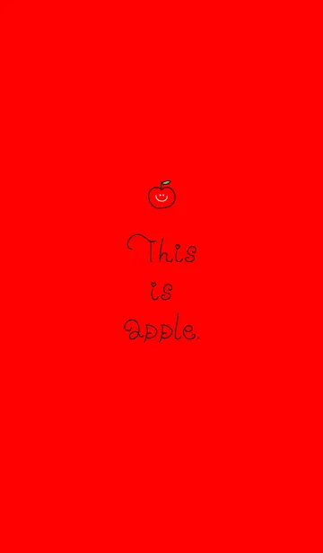 This is apple4.の着せ替えメイン画像