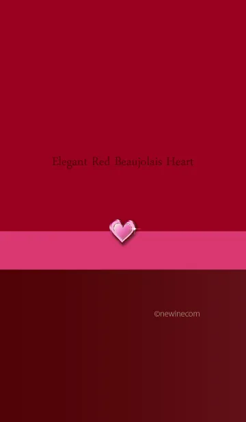 [LINE着せ替え] エレガント レッド ボジョレー ハートの画像1