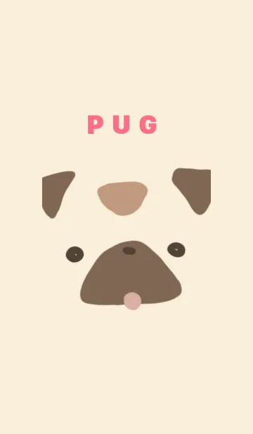 [LINE着せ替え] パグ 犬の画像1