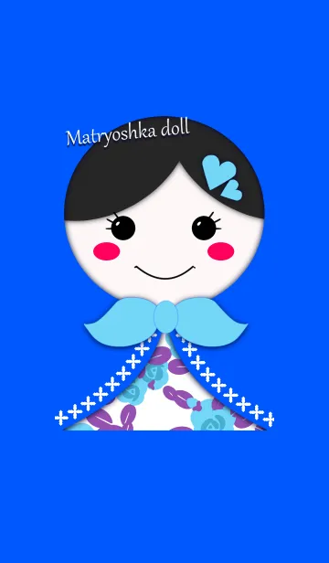 [LINE着せ替え] Matryoshka doll -Blue-の画像1