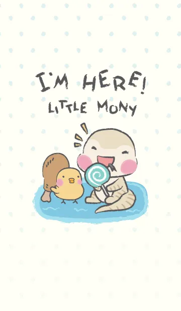 [LINE着せ替え] I'm Here！ Little Mony (JP-green ver.)の画像1