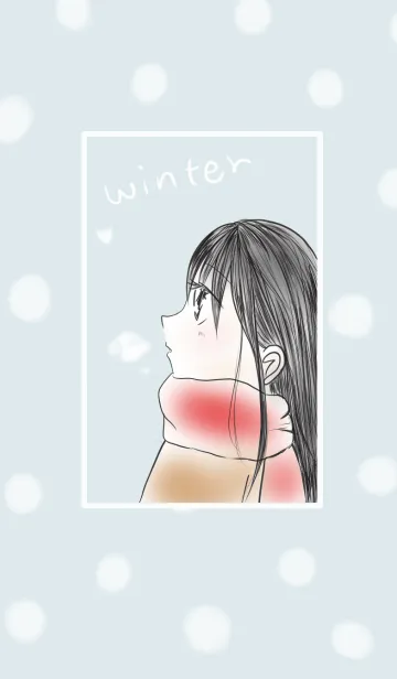 冬少女~ペア~のLINE着せ替え