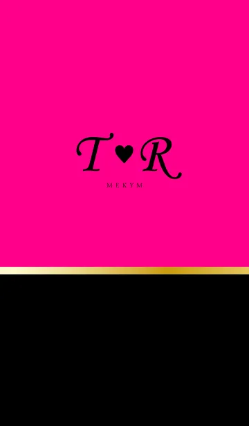 [LINE着せ替え] INITIAL -T＆R- Pinkの画像1