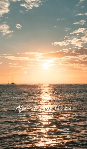 [LINE着せ替え] After all I like the sea 13の画像1