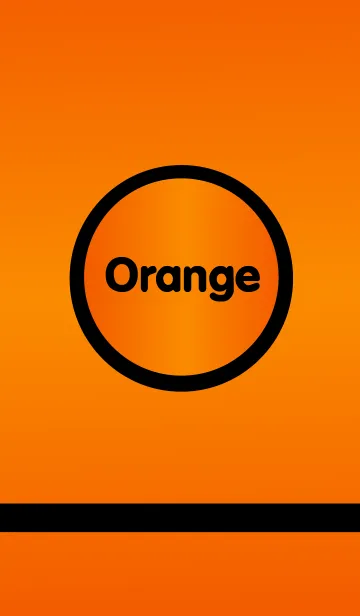 [LINE着せ替え] Simple Orange And Black(jp)の画像1