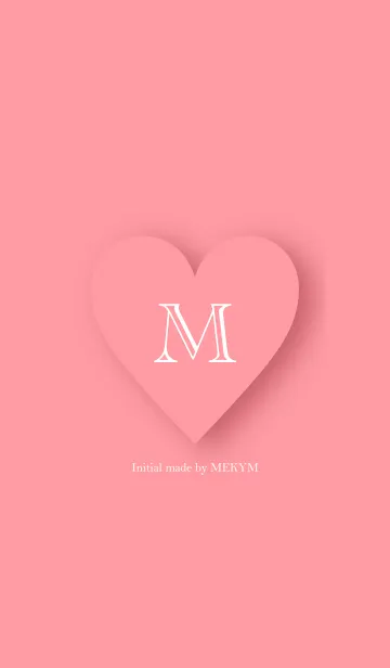[LINE着せ替え] Heart Initial Pink -M-の画像1