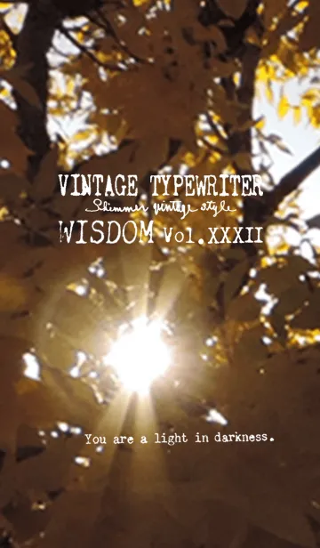 [LINE着せ替え] VINTAGE TYPEWRITER WISDOM Vol.XXXIIの画像1