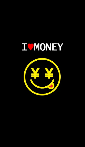 [LINE着せ替え] I LOVE MONEY[Black]の画像1