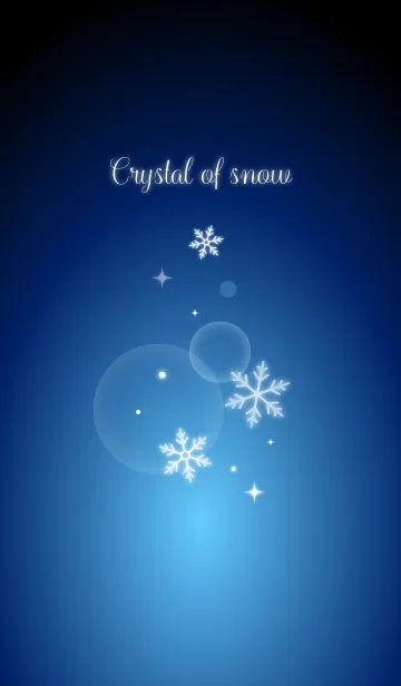 [LINE着せ替え] 雪の結晶(紺)の画像1