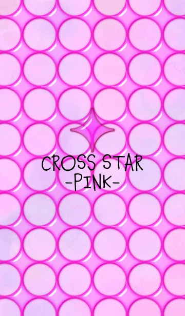 [LINE着せ替え] CROSS STAR -PINK-の画像1