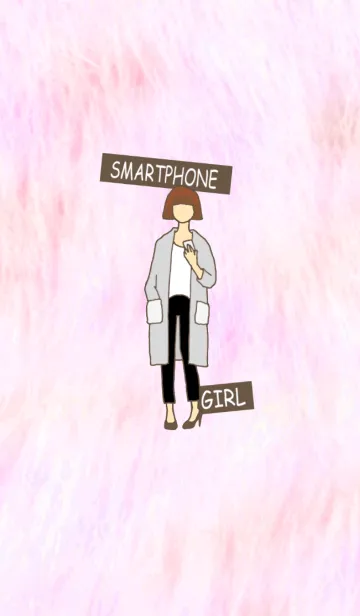 スマホ依存ガールの着せ替えメイン画像