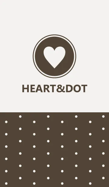 HEART＆DOT -BROWN-の着せ替えメイン画像