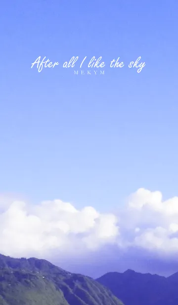 [LINE着せ替え] After all I like the sky 3の画像1