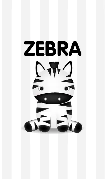 [LINE着せ替え] Cute Baby Zebra Theme(jp)の画像1