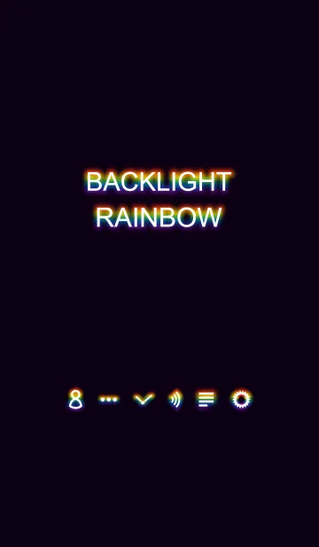[LINE着せ替え] Backlight Rainbowの画像1