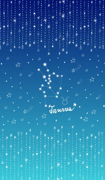 [LINE着せ替え] おうし座-手描きのお星様-の画像1