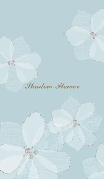 [LINE着せ替え] Shadow Flower BLUEの画像1