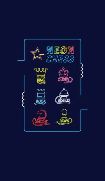 [LINE着せ替え] Neon Chessの画像1