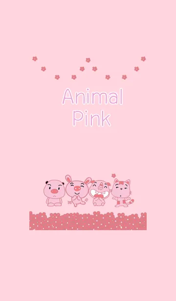 [LINE着せ替え] Animal Pinkの画像1