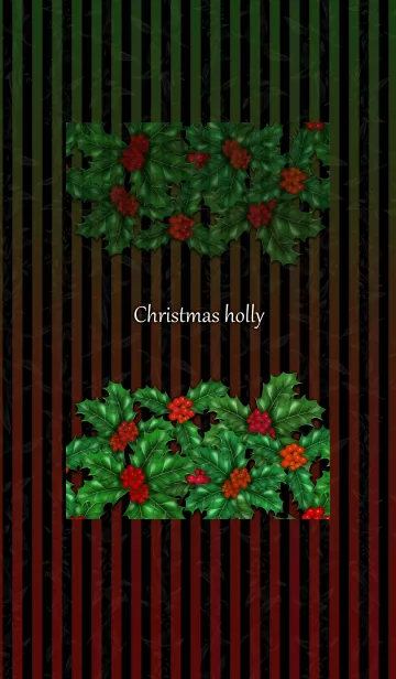 [LINE着せ替え] ヒイラギ -Red ＆ Green-の画像1