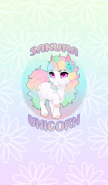 [LINE着せ替え] SAKURA UNICORNの画像1