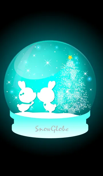 [LINE着せ替え] Snow globe -EMERALD-の画像1