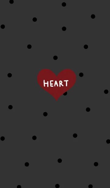 [LINE着せ替え] 大人な雰囲気漂う水玉とハートの画像1