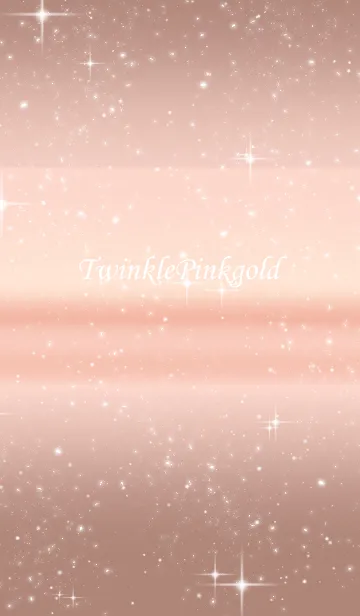 [LINE着せ替え] ピンクゴールド＋キラキラの画像1