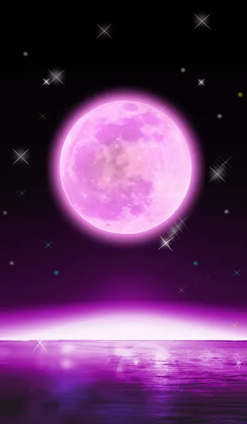 [LINE着せ替え] Full moon power.4(パープルムーン)の画像1