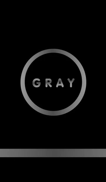 [LINE着せ替え] Simple Gray ＆ Black (Circle)(jp)の画像1