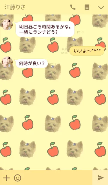 [LINE着せ替え] かわいいヨーキー ＠ペットグランプリの画像3