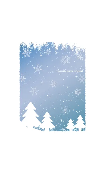 [LINE着せ替え] Twinkle snow crystal -JP ver-の画像1