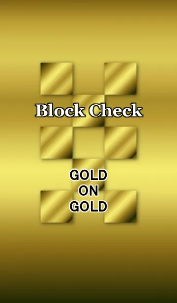ブロックチェック[ゴールド オン ゴールド]の着せ替えメイン画像
