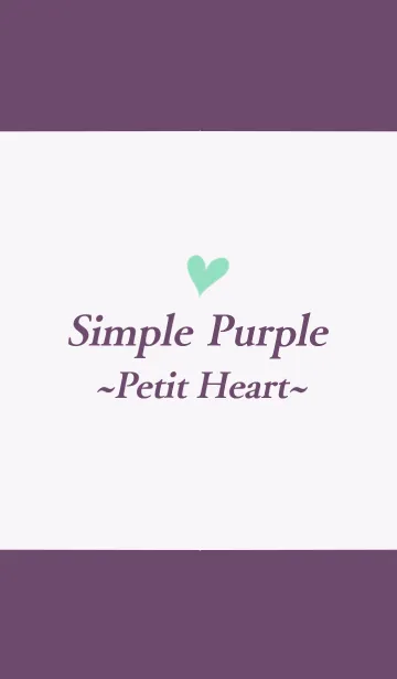 [LINE着せ替え] Simple Purple ~Petit Heart.~の画像1