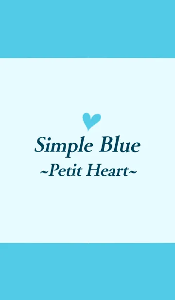 [LINE着せ替え] Simple Blue ~Petit Heart.~の画像1