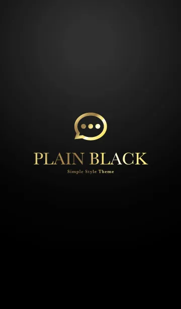 Plain Black シンプルなブラックの着せ替えメイン画像