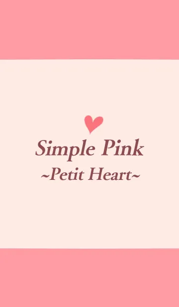 Simple Pink ~Petit Heart.~の着せ替えメイン画像