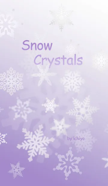 [LINE着せ替え] Snow Crystals by ichiyoの画像1