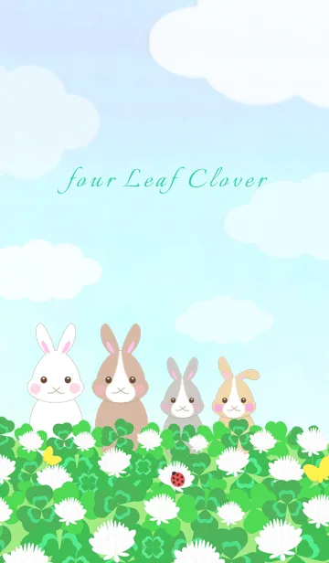 four Leaf Clover ＆ rabbitの着せ替えメイン画像