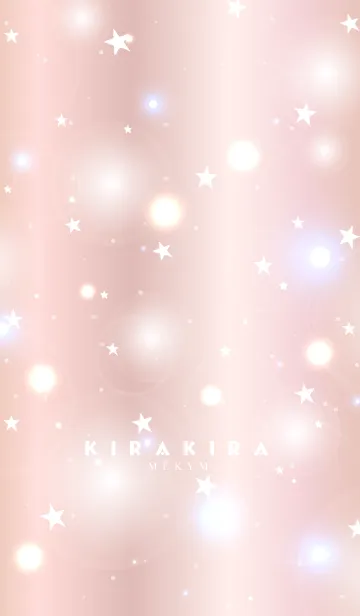 [LINE着せ替え] K I R A K I R A -PINK GOLD STAR-の画像1