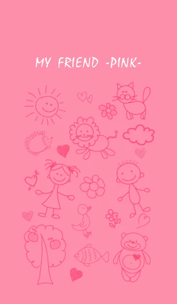 [LINE着せ替え] MY FRIEND -PINK-の画像1