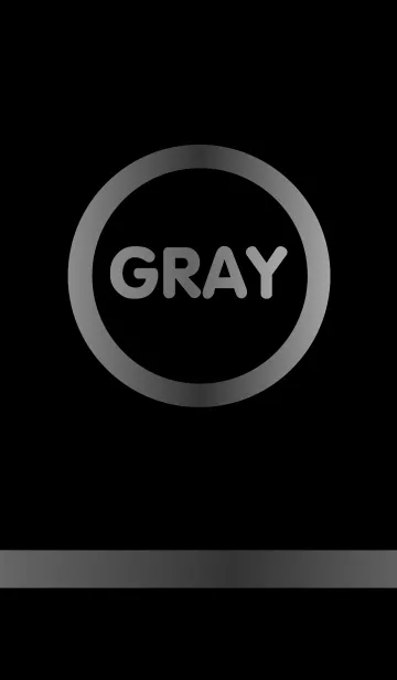 [LINE着せ替え] Gray and Black theme(jp)の画像1