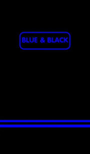 [LINE着せ替え] Blue ＆ Black theme(jp)の画像1