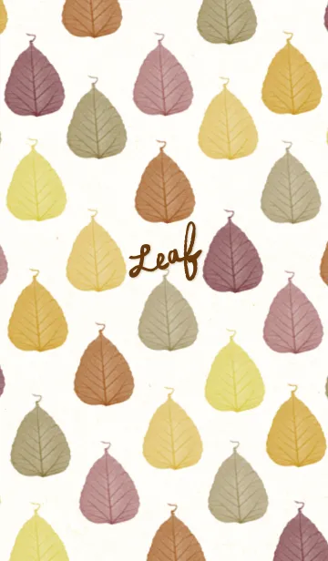 [LINE着せ替え] 葉5-秋色-の画像1